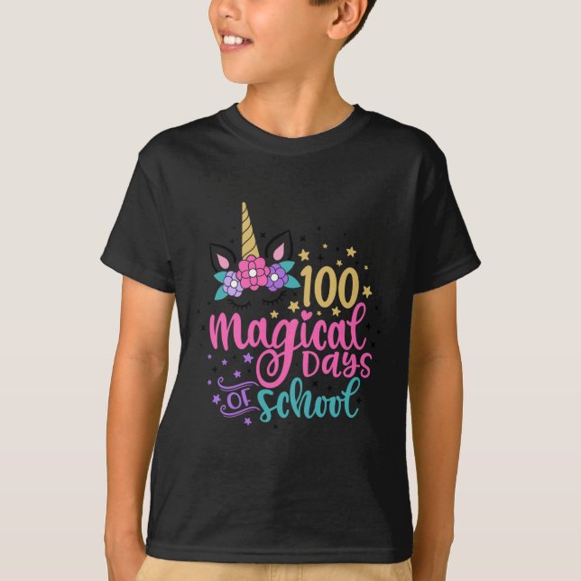100 Magical Days Of School  T-Shirt (Front)