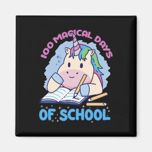 100 Magical Days Of School Unicorn 100 Days Of Sch Magnet