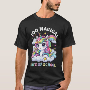 100 Magical Days of School Unicorn 100th Day of Sc T-Shirt