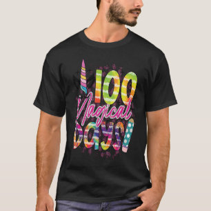 100 magical days of school unicorn student teacher T-Shirt