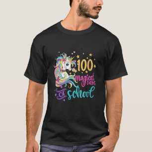 100 Magical Days Of School Unicorn  Teacher Studen T-Shirt