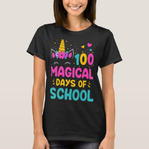 100 Magical Days of School Unicorn Teacher Studen T-Shirt