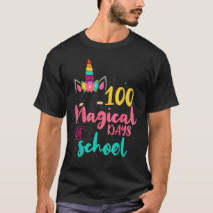 100 Magical Days Of School Unicorn Teacher Studen T-Shirt