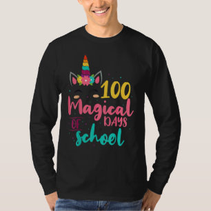 100 Magical Days Of School Unicorn Teacher Studen T-Shirt
