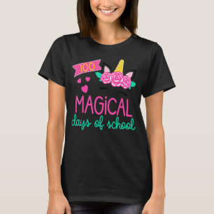 100 Magical Days of School Unicorn Teacher Student T-Shirt