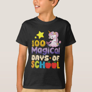 100 Magical Days Of School Unicorn Teacher T-Shirt