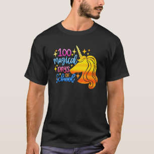 100 Magical Days School Unicorn Girl Teacher T-Shirt