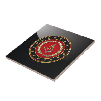 [100] Masonic Square and Compasses [3rd Degree] Tile