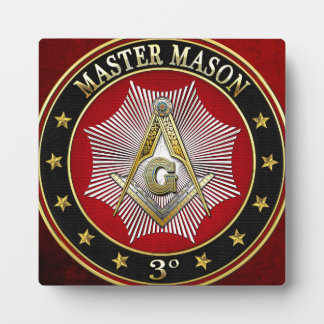 [100] Master Mason - 3rd Degree Square & Compasses Plaque