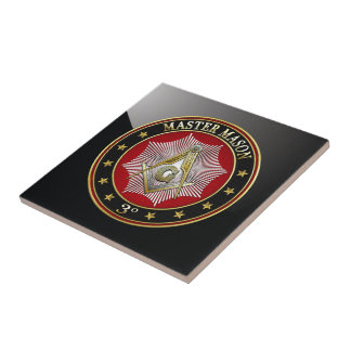 [100] Master Mason - 3rd Degree Square & Compasses Tile