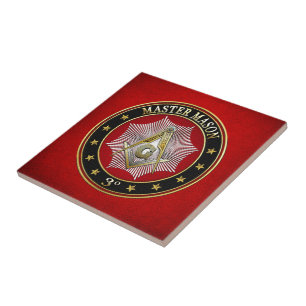 [100] Master Mason - 3rd Degree Square & Compasses Tile