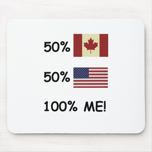 100% ME Canadian/American Mouse Mat (Front)