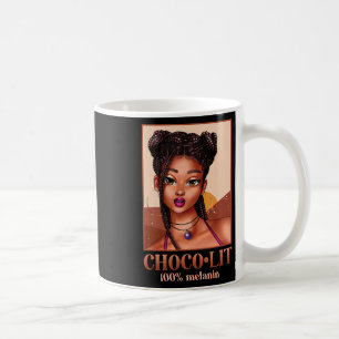 100% Melanin Girl Woman Black History Month Junete Coffee Mug