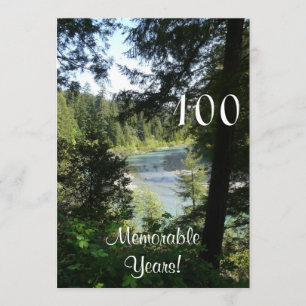 100 Memorable Years/Birthday Celebration-Lakeview Invitation