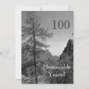 100 Memorable Years/Birthday Celebration-Nature Invitation