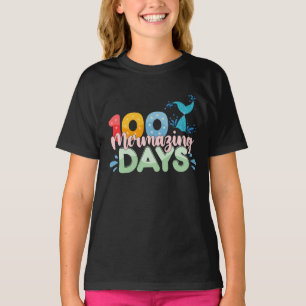 100 Mermazing Days 100th Day of School Mermaid T-Shirt