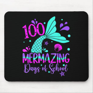 100 Mermazing Days Mermaid 100th Day Of School Gir Mouse Mat