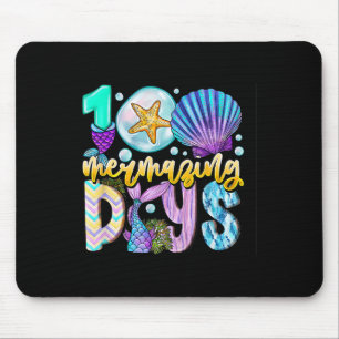 100 Mermazing Days Of School 100th Day Mermaid Kid Mouse Mat