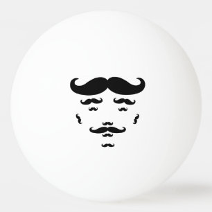 100% Moustache Ping Pong Ball