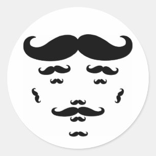 100% Moustache Sticker