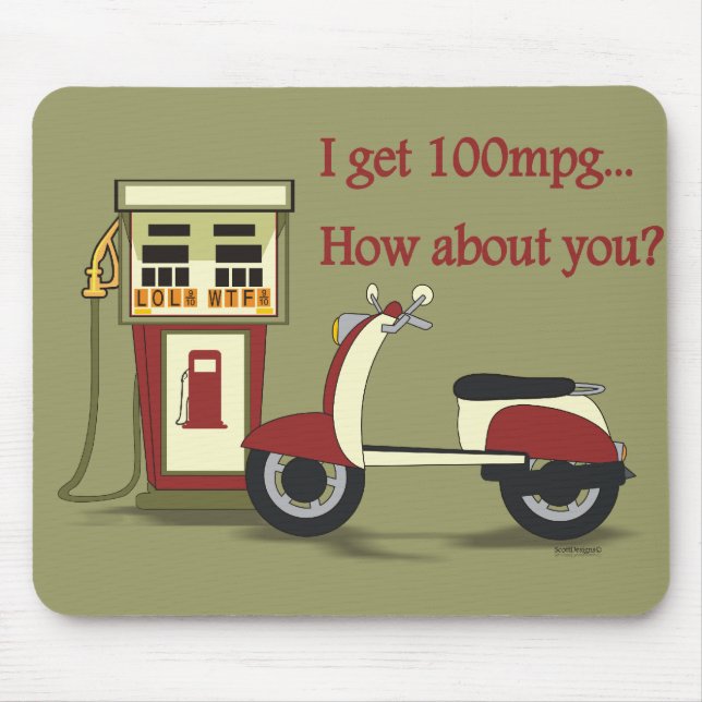 100 mpg?Mousepad Mouse Mat (Front)