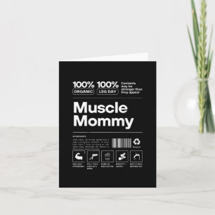 100% Muscle Mummy - Bodybuilding Gym Fit - Design  Card