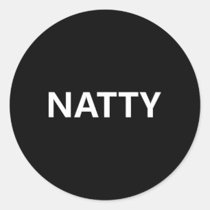100% Natty Muscle Lifter Classic Round Sticker