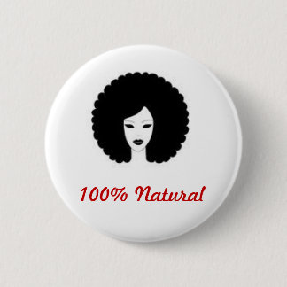 100% Natural 6 Cm Round Badge