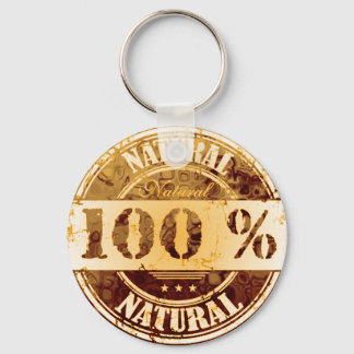 100% Natural Keychain