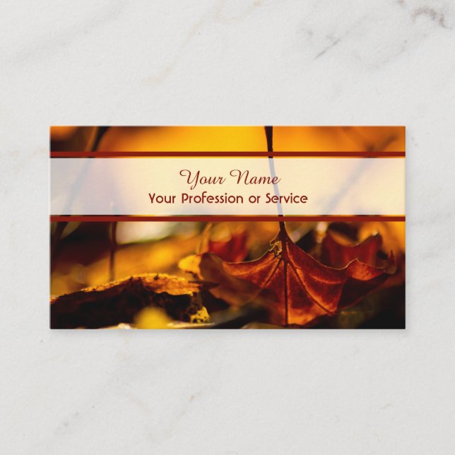 100% natural organic colourful forest style business card (Front)