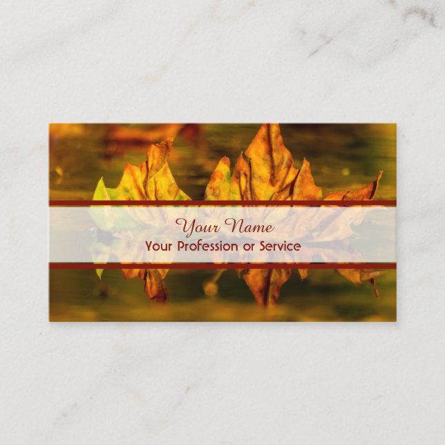 100% natural organic colourful forest style business card (Front)