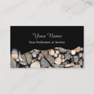 100% natural organic wooden style business card