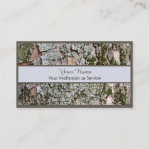 100% natural organic wooden style business card