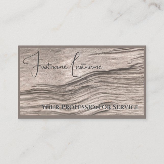 100% natural organic wooden style parquet flooring business card (Front)