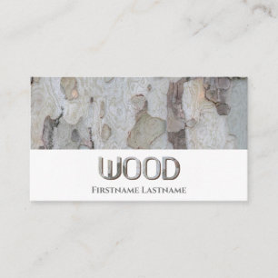 100% natural organic wooden style wooden letters business card