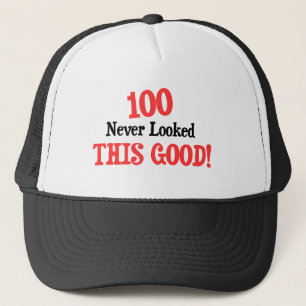 100 never looked this good! trucker hat