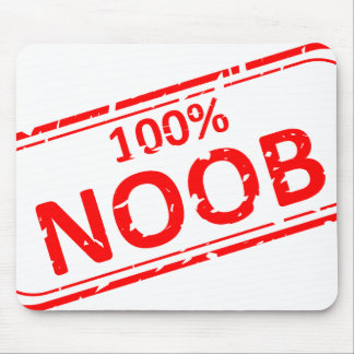 100% Noob Rubber-stamp Mouse Mat