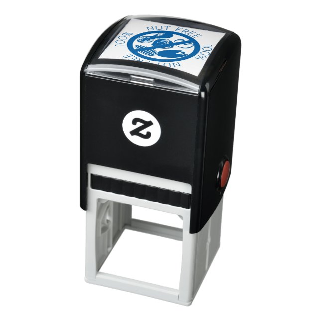 100% Nut Free No Peanuts or Tree Nuts Symbol Self-inking Stamp (Product)