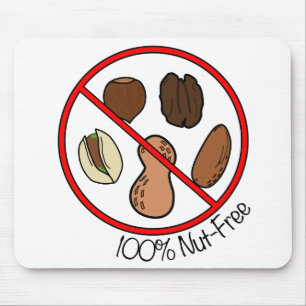 100% Nut Free (Tree nuts & Peanuts) Mouse Mat