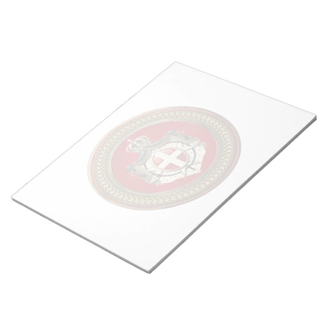 [100] Order of Malta - SMOM Coat of Arms Notepad (Angled)