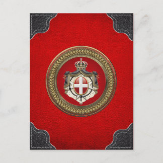 [100] Order of Malta - SMOM Coat of Arms Postcard