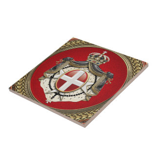 [100] Order of Malta - SMOM Coat of Arms Tile