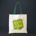100% Organic Canvas Grocery Tote Bag<br><div class="desc">Turn heads with this original "100% Organic" design and be the envy of everyone at your local food co-op.</div>