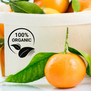 100% Organic, Eco Friendly    Rubber Stamp