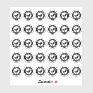 100% Organic Food Mini Food Label 