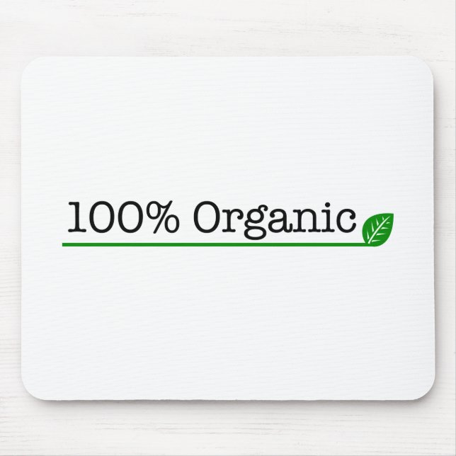 100% Organic Mouse Mat (Front)