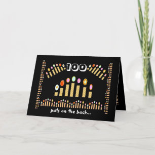 100 Pats on the Back - Happy 100th Birthday! Card