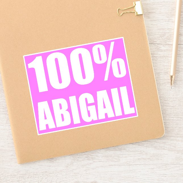 100 percent Abigail name (Notebook)