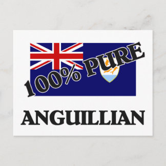 100 Percent ANGUILLIAN Postcard