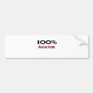 100 Percent Aviator Bumper Sticker